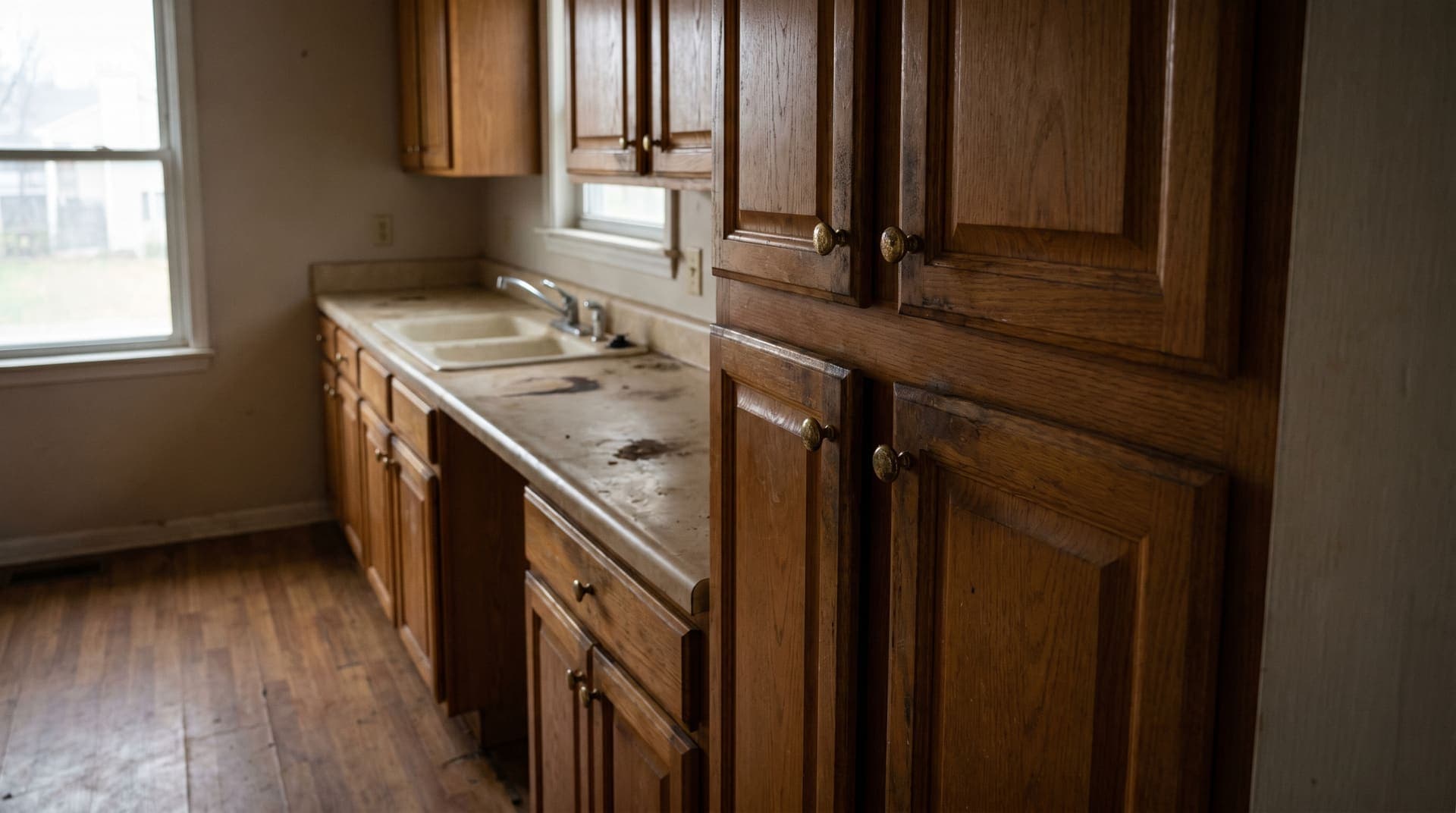 Cabinet Refacing before renovation